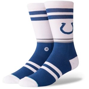 NWT Stance x NFL Indianapolis Colts COLTS LOGO CREW Crew Socks Size L
